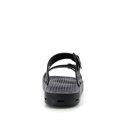 Ciabatta donna con fibbie - Black