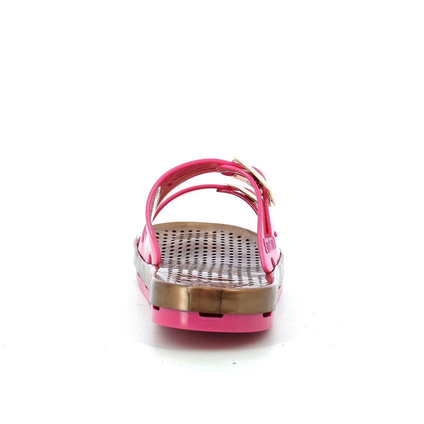 Ciabatta bimba con fibbie 30-35 - Fuxia Brown
