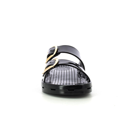Ciabatta bimba con fibbie 30-35 - Black