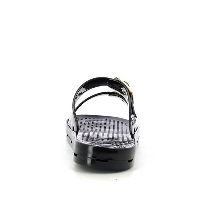 Ciabatta bimba con fibbie 30-35 - Black