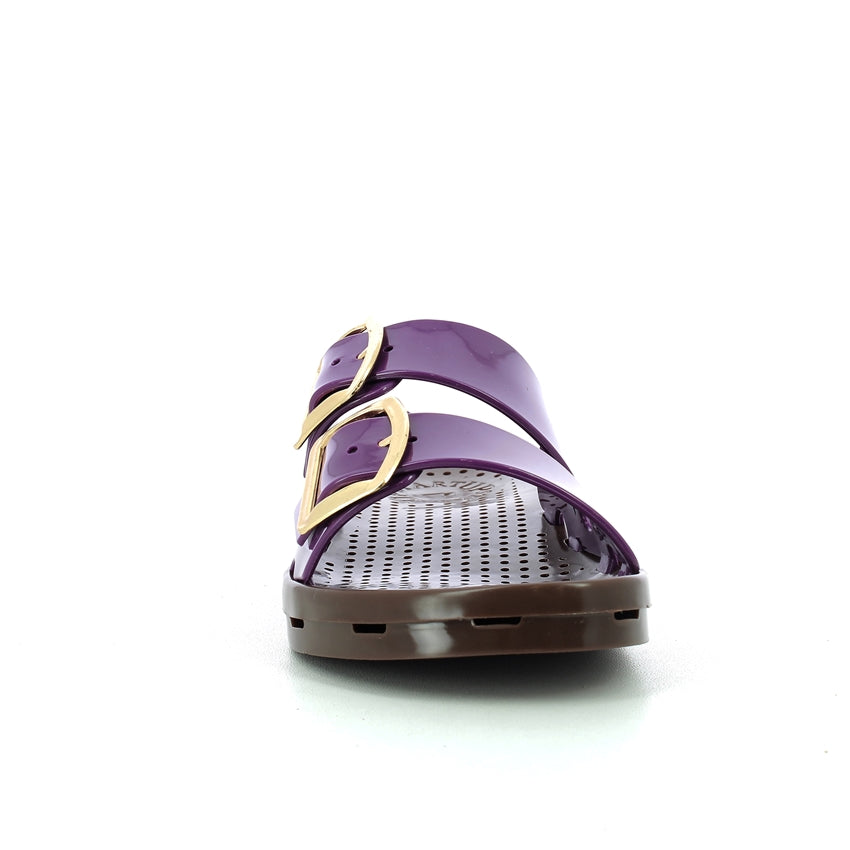 Ciabatta bimba con fibbie 30-35 - Magenta Brown