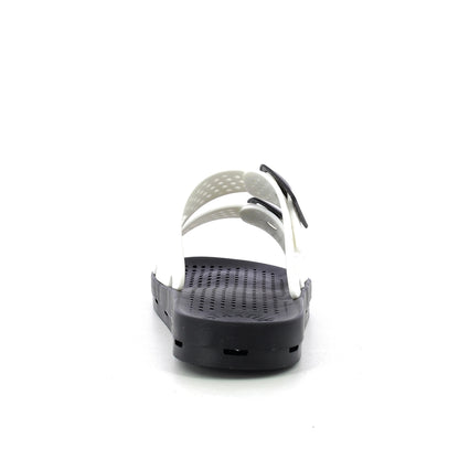 Ciabatta bimbo con fibbie 30-35 - White Black