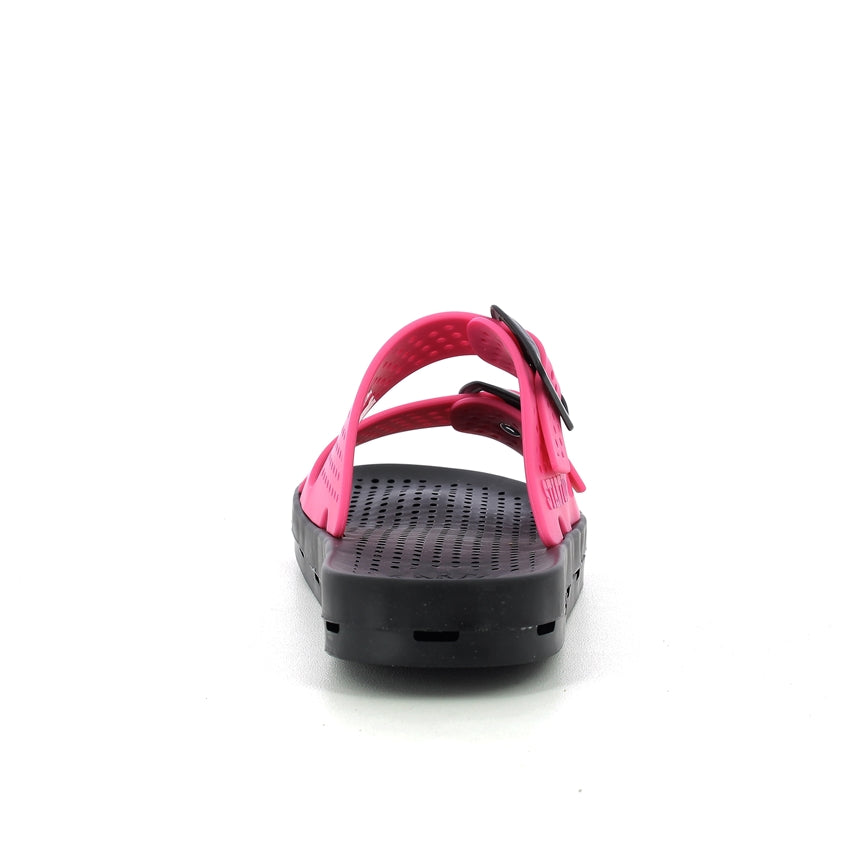 Ciabatta bimbo con fibbie 30-35 - Fuxia Black