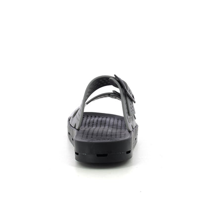 Ciabatta bimbo con fibbie 30-35 - Grey Black