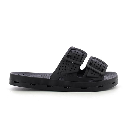 Ciabatta bimbo con fibbie 30-35 - Black