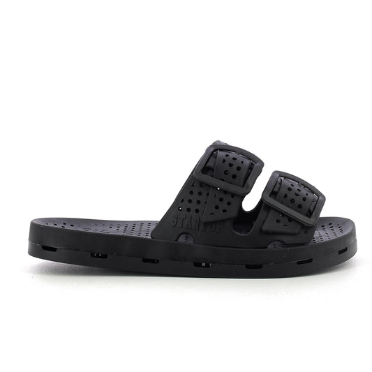 Ciabatta bimbo con fibbie 30-35 - Black