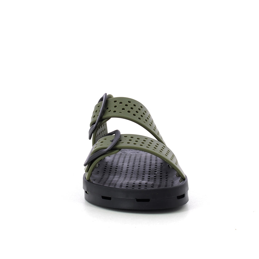 Ciabatta bimbo con fibbie 30-35 - Khaki Black