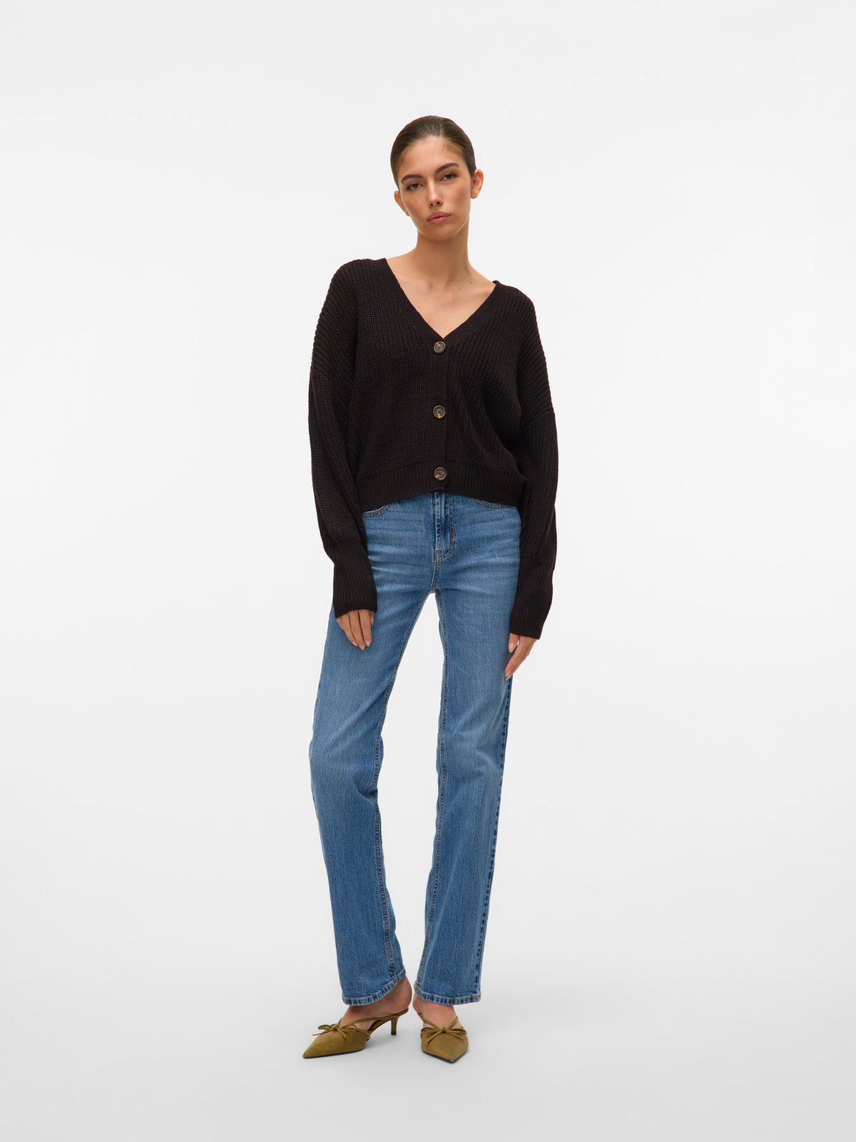 Cardigan in maglia donna - Black