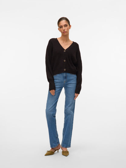 Cardigan in maglia donna - Black