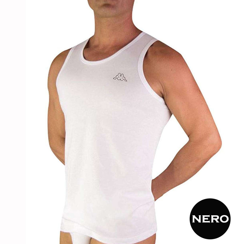 Canotta spalla larga uomo - Nero