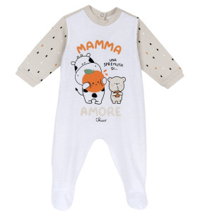 Tutina Con Apertura Patello Neonati 1-12m