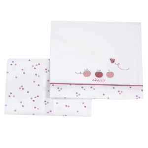 Set 2 Pz Lenzuola Carrozzina Neonata