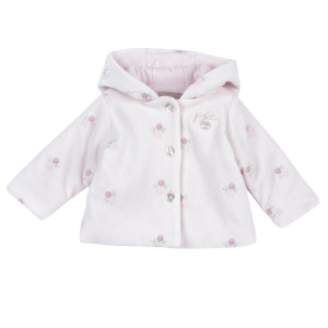 Cardigan Con Cappuccio Bimba 0-9m