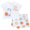 Set 2 Pz T.shirt E Pantaloni Corti Neonato 1-12m