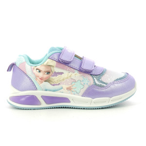 Sneakers Velcro Con Luci Frozen Bambina 24-31 Sneakers Velcro Con Luci Frozen Bambina 24-31