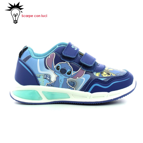 Sneakers Velcro Con Luci Stitch Bambina 25-30 - D6020017S - Fuori