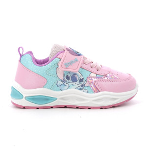 Sneakers Velcro Con Luci Stitch Bambina 21-25