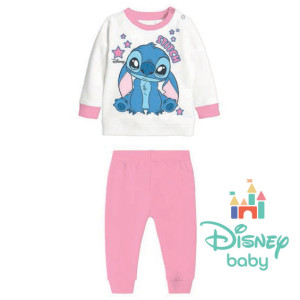 Pigiama Felpato Stitch Bimba 12m-30m