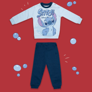 Pigiama Felpato Stitch Bimbo 12m-30m