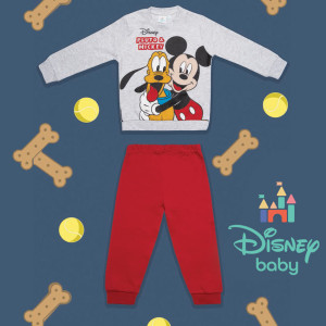 Pigiama Interlock Mickey Bimbo 12m-30m