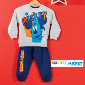Pigiama Lungo Mickey Bimbo 12m-30m