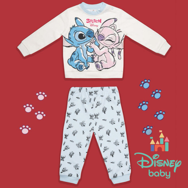 Pigiama Interlock Stitch Bimba 12m-30m