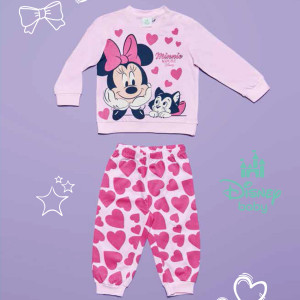 Pigiama Lungo Cotone Minnie Neonata 12m-30m