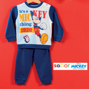 Pigiama Lungo Mickey Bimbo 12m-30m