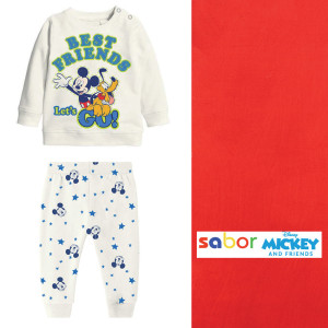 Pigiama Lungo Mickey Bimbo 12m-30m