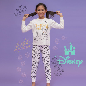 Pigiama Interlock  101 Dalmaties Bimba 3-10a Pigiama Interlock  101 Dalmaties Bimba 3-10a