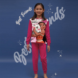 Pigiama Interlock Vaiana Bimba 3-10a