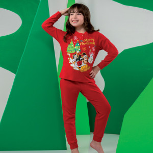 Pigiama Natale Minnie Bimba 3-10a