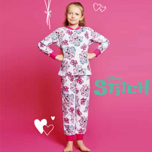 Pigiama Lungo Cotone Stitch Bimba 3-10a