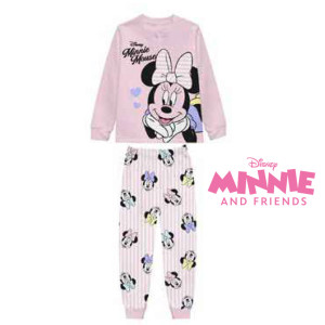 Pigiama Lungo Cotone Minnie Bimba 3-10a
