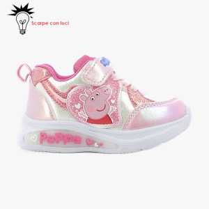 Scarpa Sport Eva Con Luci Peppa Pig Bimba 21-25