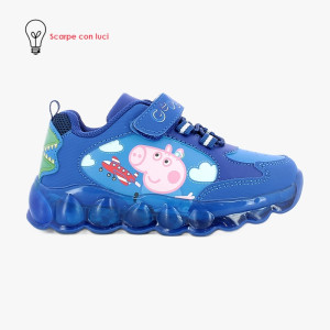 Scarpa Sport Tpr Con Luci George Pig Bimbo 25-30
