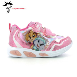 Sneakers Velcro Con Luci Paw Patrol Bambina 21-25