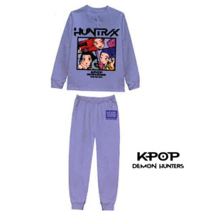 Pigiama Cotone Felpato K-pop Bimba 6-10a