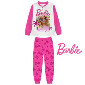 Pigiama Lungo Cotone Barbie Bimba 3-10a