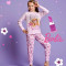 Pigiama Lungo Cotone Barbie Bimba 3-10a