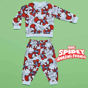 Pigiama Lungo Cotone Spidey Neonato 12m-30m