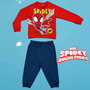 Pigiama Lungo Cotone Spidey Neonato 12m-30m