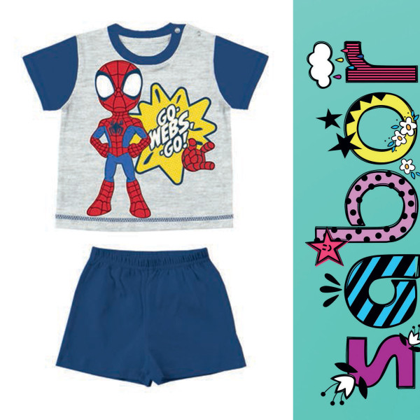 Pigiama Corto Spiderman Bimbo 12-30m