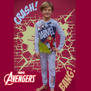 Pigiama Interlock Avengers Bimbo 3-10a