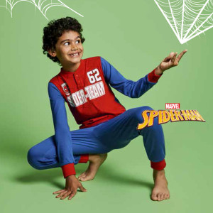 Pigiama Lungo Cotone Spiderman Bimbo 3-10a
