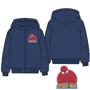 Giacca Con Zip E Cappuccio Spiderman Bimbo 3-10a