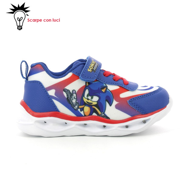 Sneakers Velcro Con Luci Sonic Bambino 25-33
