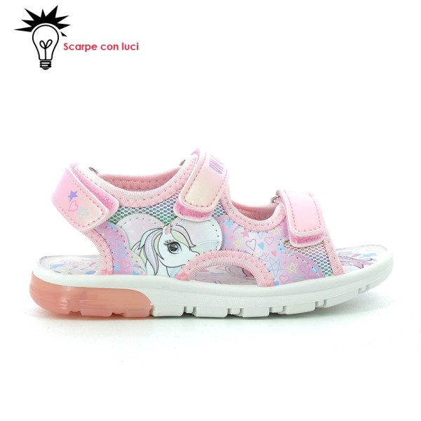 Sandalo Iniettato Con Luci Unicorno Bambina 25-33