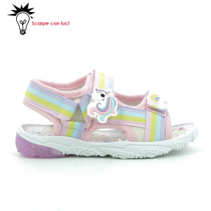 Sandalo Iniettato Con Luci Unicorno Bimba 24-31