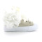 Sneakers Tela Alta Con Fiore 24-37